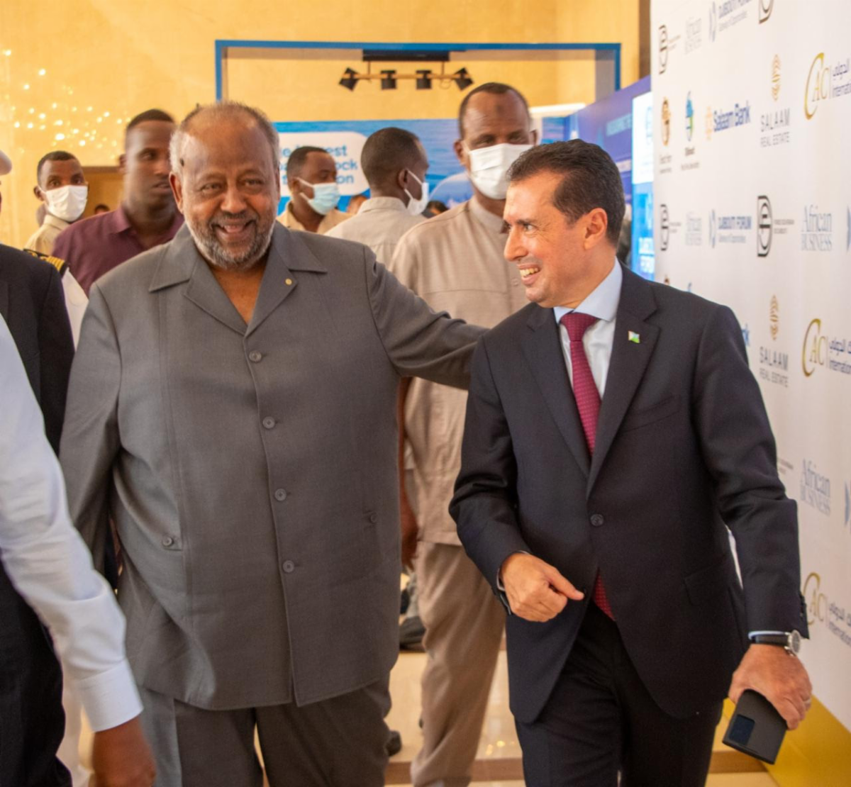 H.E. Ismail Omar Guellah, President of the Republic of Djibouti, and Dr. Slim Feriani, CEO of Fonds Souverain de Djibouti